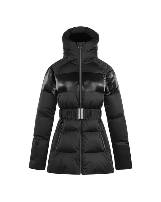 Nevica Black Water Resistant Windproof Thermolite Hip Length Ski Jacket