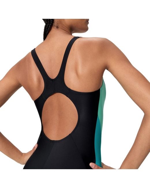 Speedo Blue Cb Splice 2.0 One Piece Swimsuit