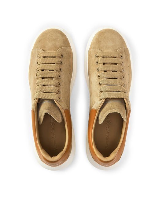 McQueen Natural Oversized Leather Trainers for men