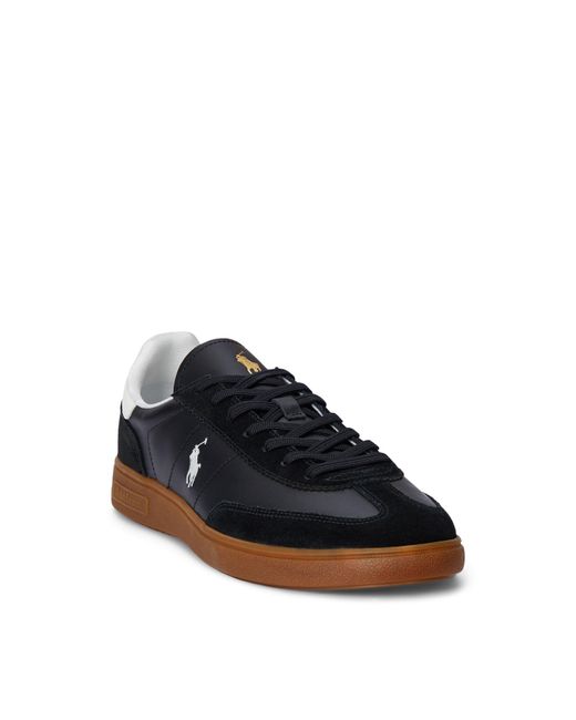 Polo Ralph Lauren Black Bedford Low-Top Trainers for men