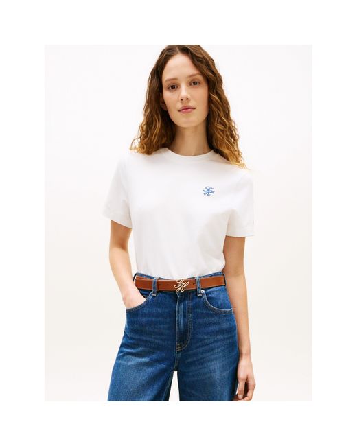Tommy Hilfiger White Script T-Shirt