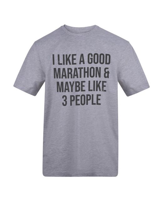 AWD Blue Adults Printed Running Tee