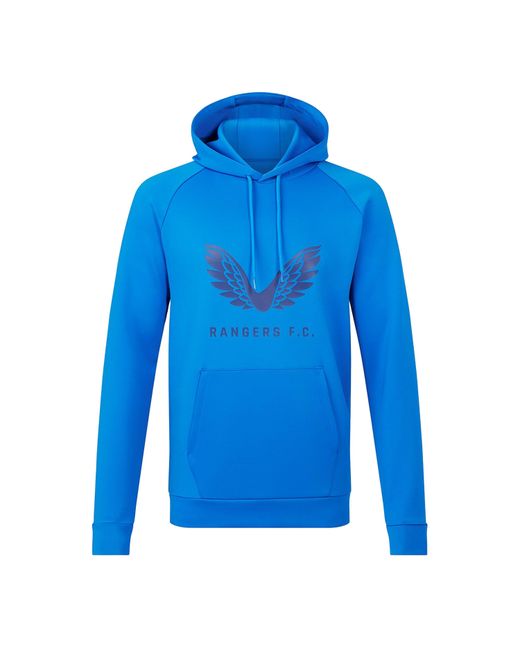 Castore Blue Rangers Logo Hoodie for men