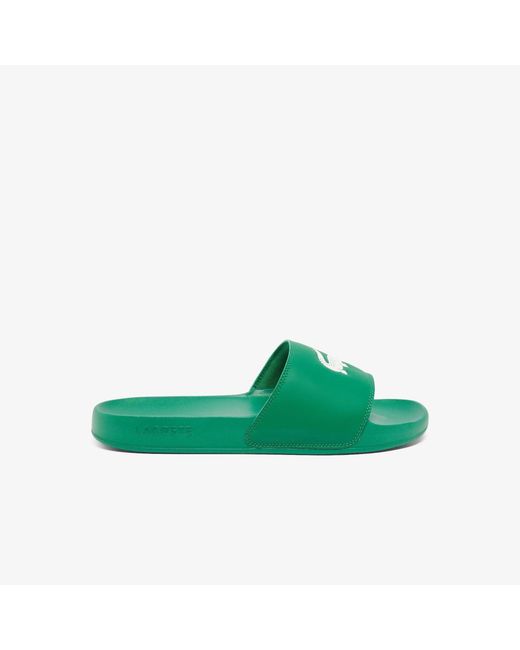 Lacoste Green Serve Pool Slides for men