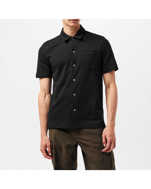 Tommy Hilfiger Black Short Sleeve Plain Shirt for men
