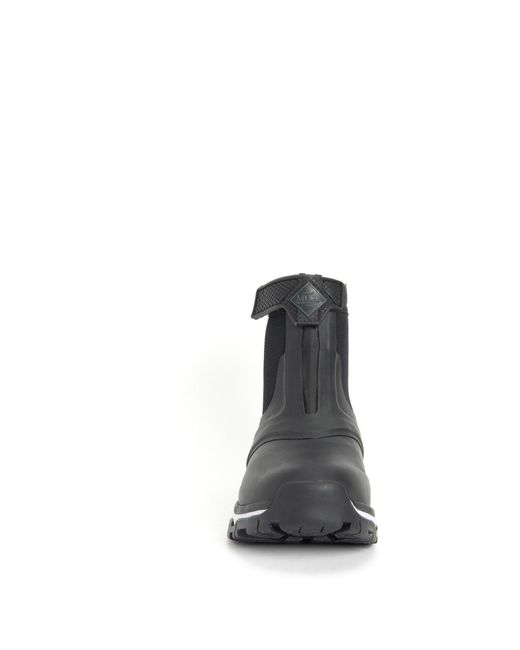 Muck Boot Black Apex Mid Zip Wellington
