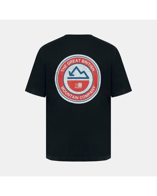 Karrimor Black Graphic Cotton Short Sleeve T-Shirt for men