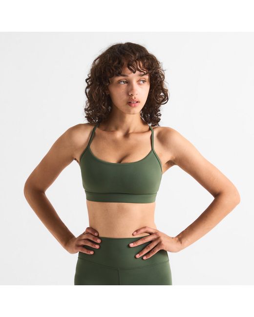 Varley Green Medium Impact Non Wired Sports Bra