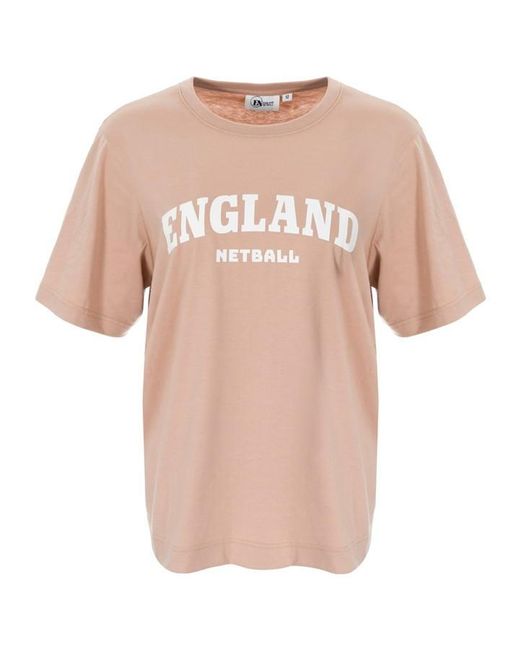 England Netball Pink Oversize Netball T Shirt