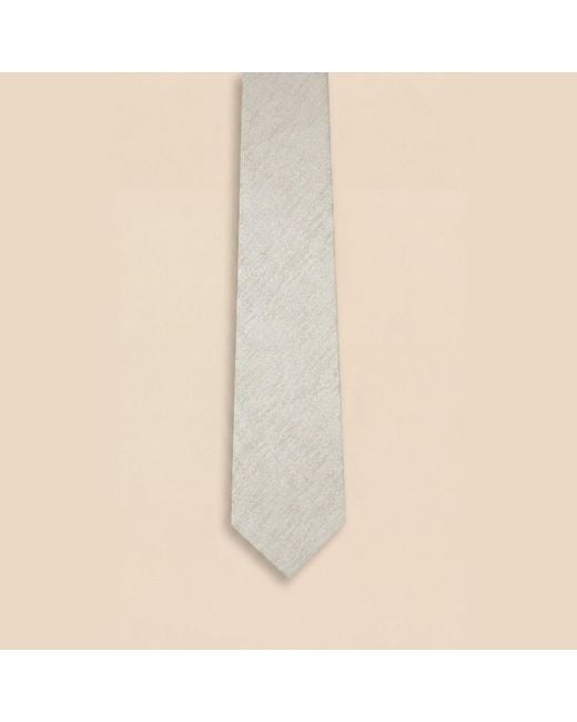 Without Prejudice Natural Allegra Silk Texture Tie for men