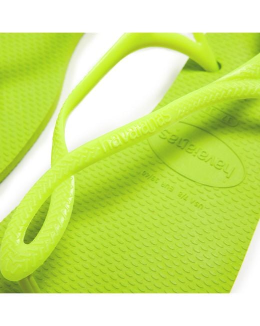 Havaianas Yellow Luna Cyber Flip Flops