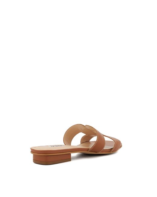 Dune Brown Loupe Sandals