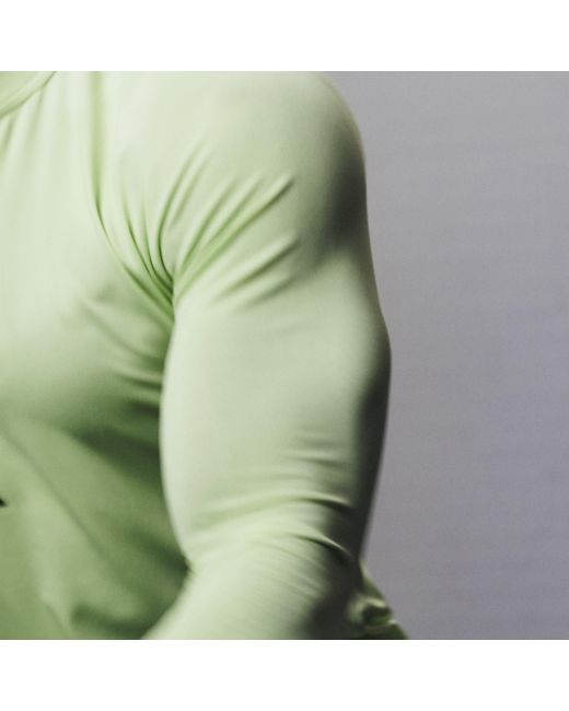 Adidas Green Quarter-Zip Track Top for men