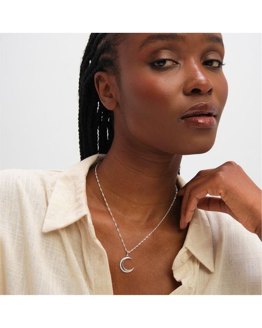 Inicio Metallic Sterling Plated Pave Pendant