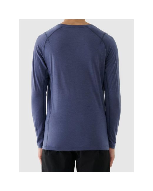4F Blue Long Sleeve Performance T-Shirt for men