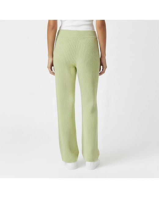Jack Wills Green Knit Rib Trouser