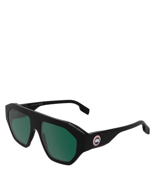 Canada Goose Green Tekapo Aviator Sunglasses for men