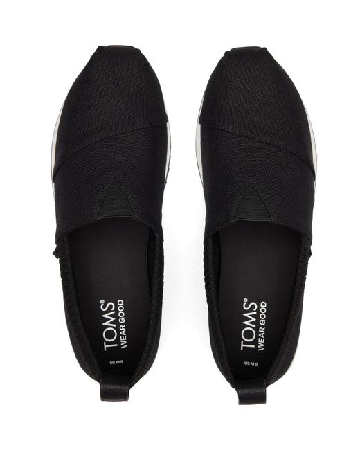 TOMS Black Alpargata Resident 2.0 Trainers Size 6 for men