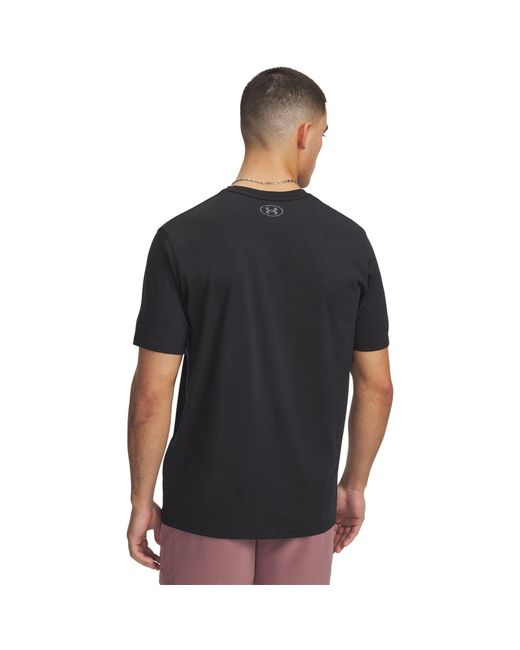 Under Armour Black Project Rock Brahma Bull Short Sleeve T-Shirt for men