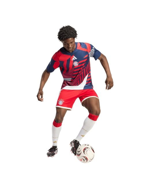 Adidas Red Bayern Munich Pre Match Shirt 2026/27 for men