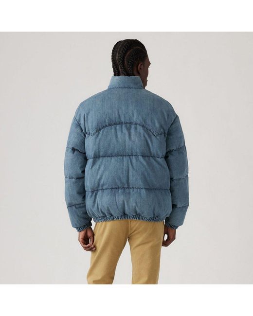 Levi's Blue Levi's Super Puffer Jacket Slightly S for men
