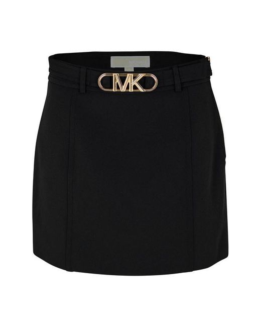MICHAEL Michael Kors Black Mmk Logo Skirt Ld34