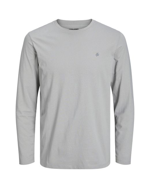 Jack & Jones Purple 3 Pack Crew Neck Long Sleeve T Shirt for men