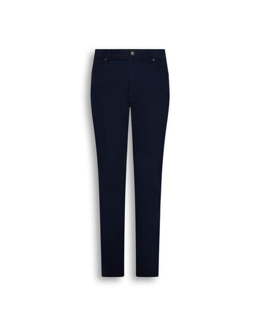 Gieves & Hawkes Blue Straight Leg Trousers for men