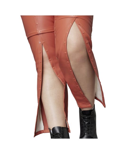 Adidas Originals Red Adidas Always Original Slim Snap Plus Size Joggers