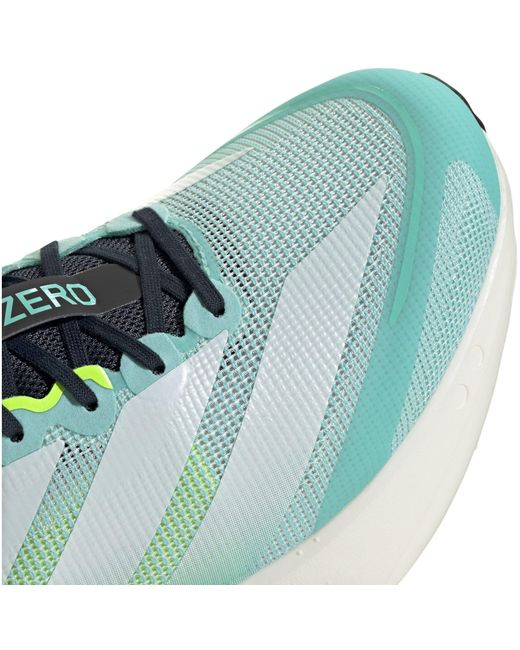 Adidas Green Adizero Boston 13 Road Running Shoes for men