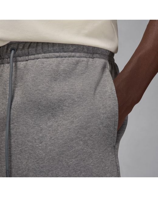 Nike Gray Aj Brooklyn Fleece Shorts for men