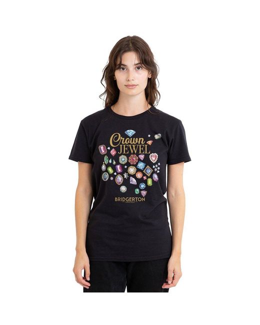 Bridgerton Black Crown Jewel T Shirt