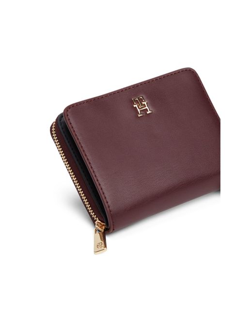 Tommy Hilfiger Purple Icon Medium Zip Around Purse