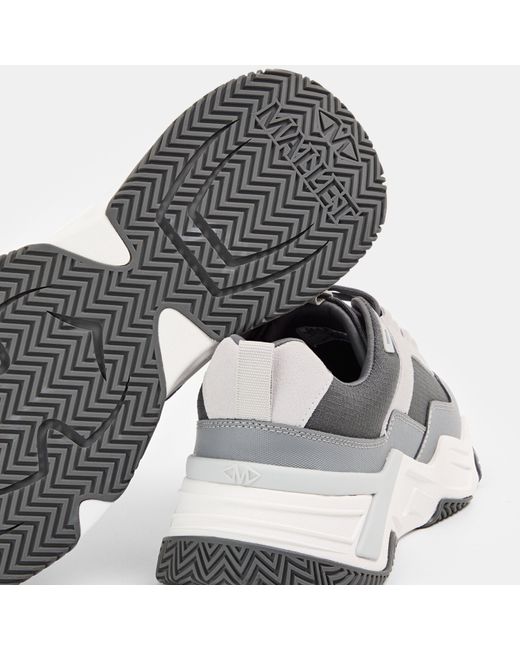 Mallet Gray Odyssey Chunky Trainers for men
