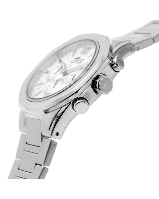 Lotus Metallic Stainless Steel Sports Quartz Watch