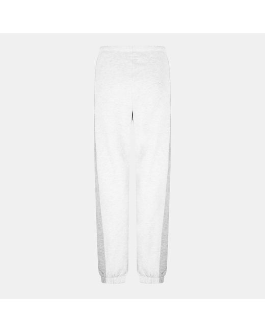 Jack Wills White Jw Contrast Logo Closed Hem Fleece Joggers