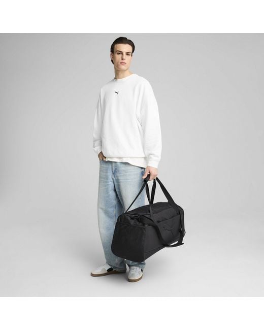 PUMA Black Buzz Medium Sports Bag Holdall Adults