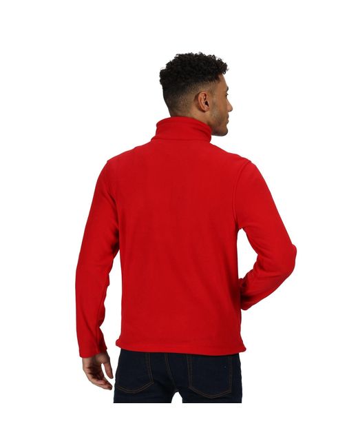 Regatta Red Micro Full-Zip Fleece for men
