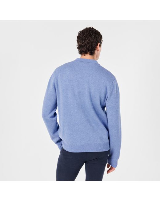 Jacob Cohen Blue Polo Knitted Top for men