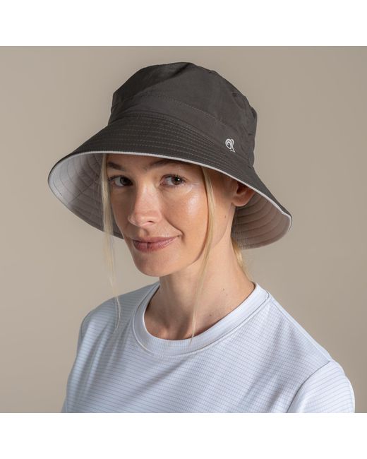 Craghoppers Gray Nosilife Iii Insect-Repellent Sun Hat