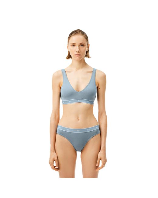 Lacoste Blue Triangle Non-Wired Bralette