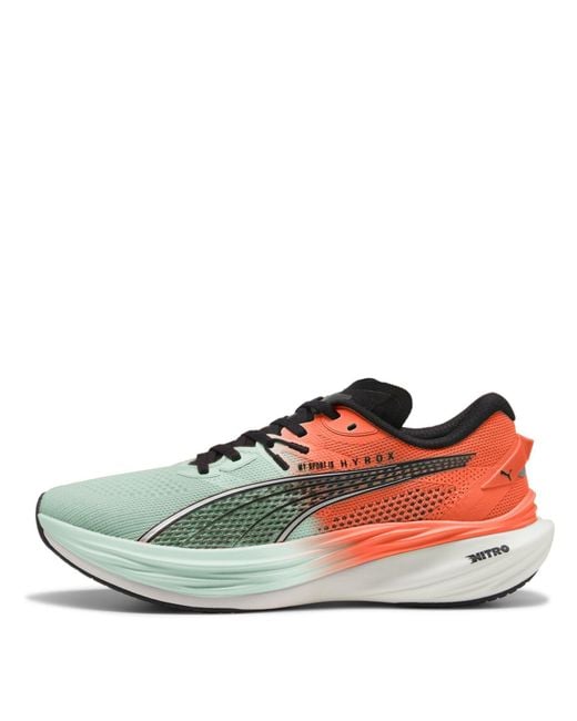 PUMA Green Deviate Nitro 3 Running Shoes for men