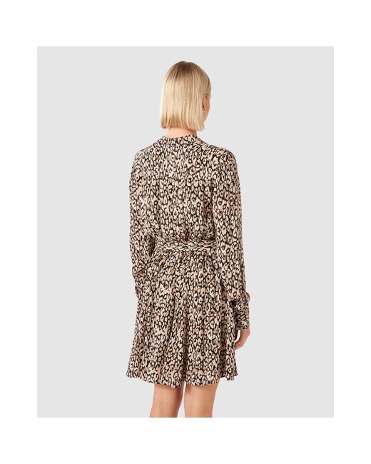 Forever New Brown Perry Shirt Godet Dress