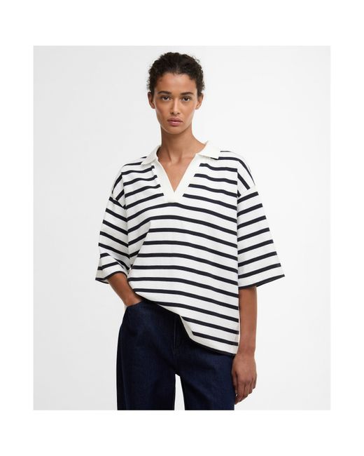 Barbour Blue Inez Striped T-Shirts