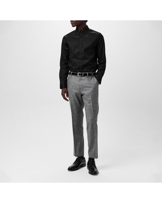 Ted Baker Black Allardo Premium Long-Sleeve Oxford Shirt for men