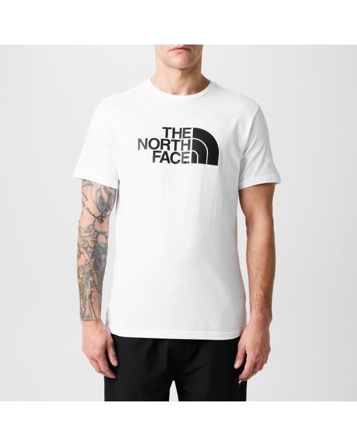 The North Face White Regular Fit Short Sleeve T-Shirt for men