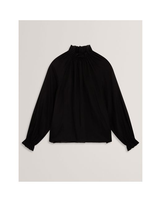 Ted Baker Black Long Sleeve Blouse