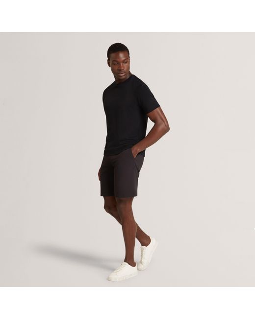 Ted Baker Black Ss Slim Soft Touch Tee for men