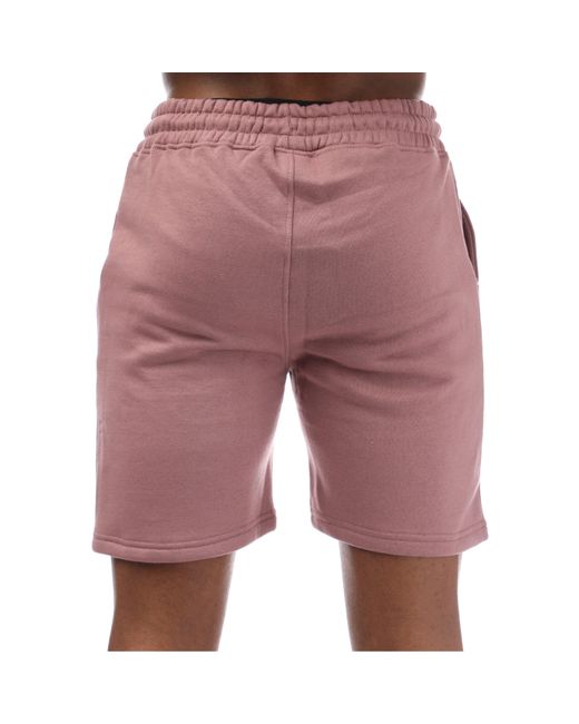 Hype Red Adults Regular Jersey Jogger Shorts