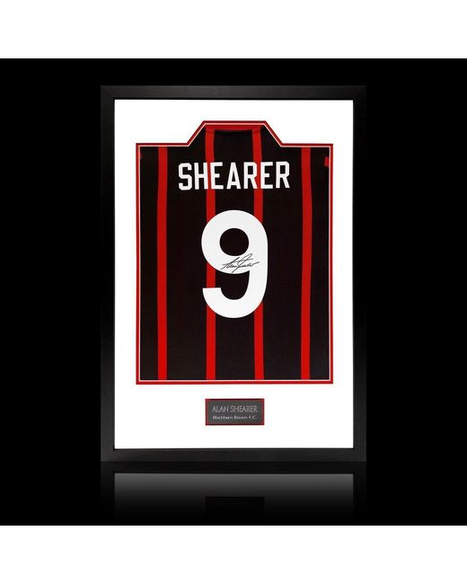 The Fan Cave Alan Shearer Signed Retro Blackburn Rovers Shirt